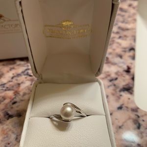 Pearl Factory 14K White Gold Pearl Ring